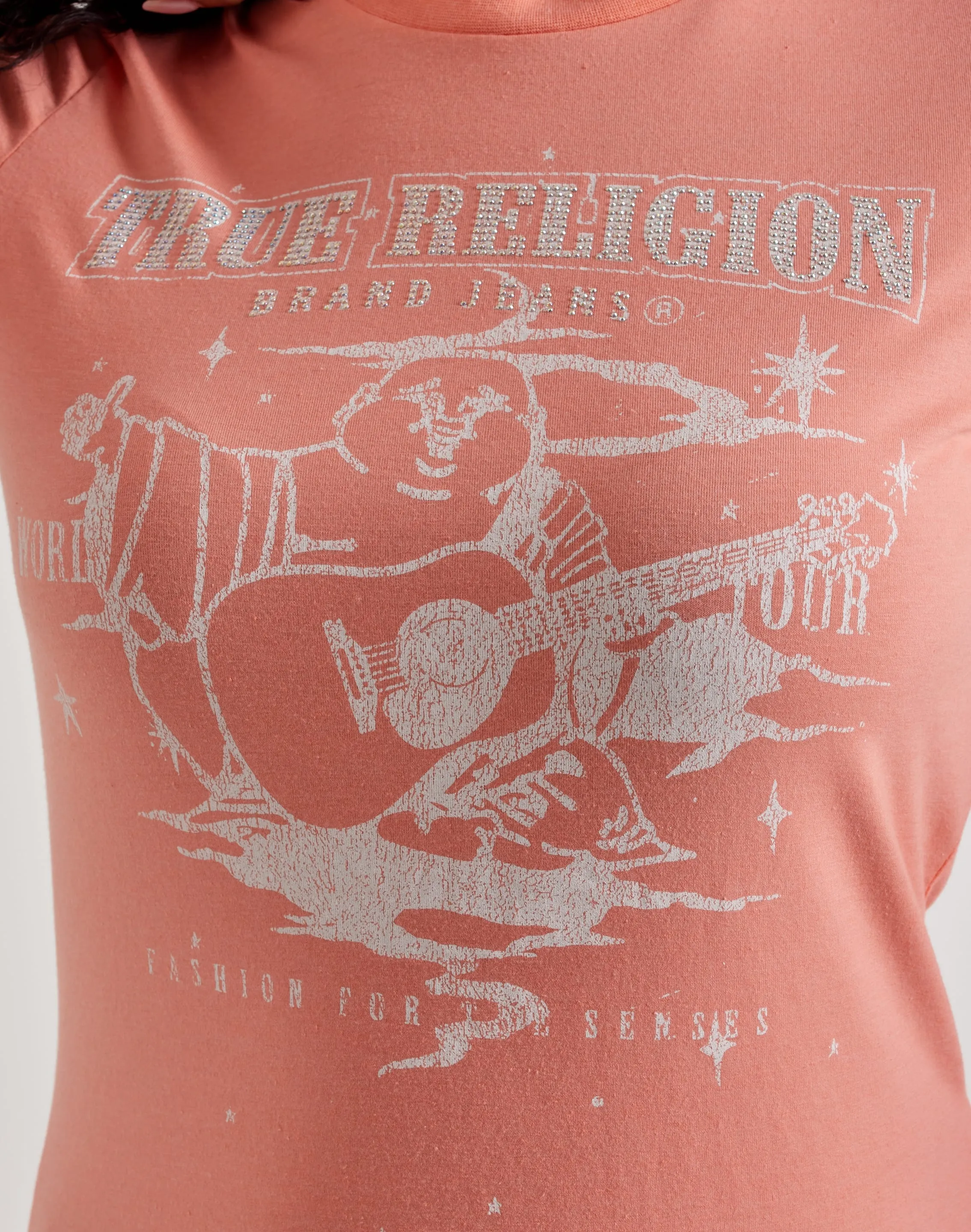 True Religion Crystal Buddha Tee SoftLining