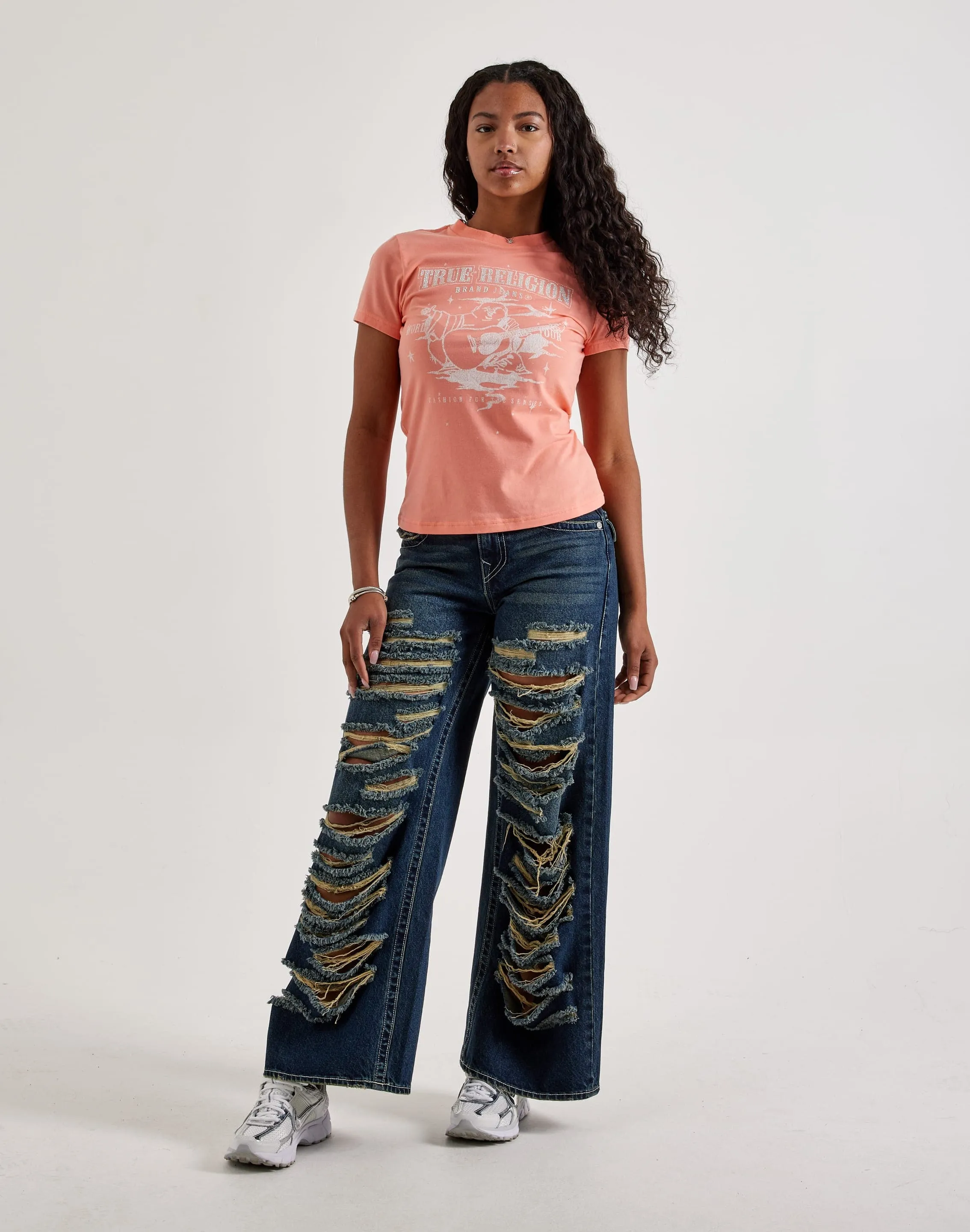 NonIrritating Stage Feel True Religion Crystal Buddha Tee
