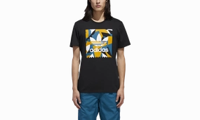 Collage Blackbird Tee "Black Teal Yellow" Brave Mode Dream Core