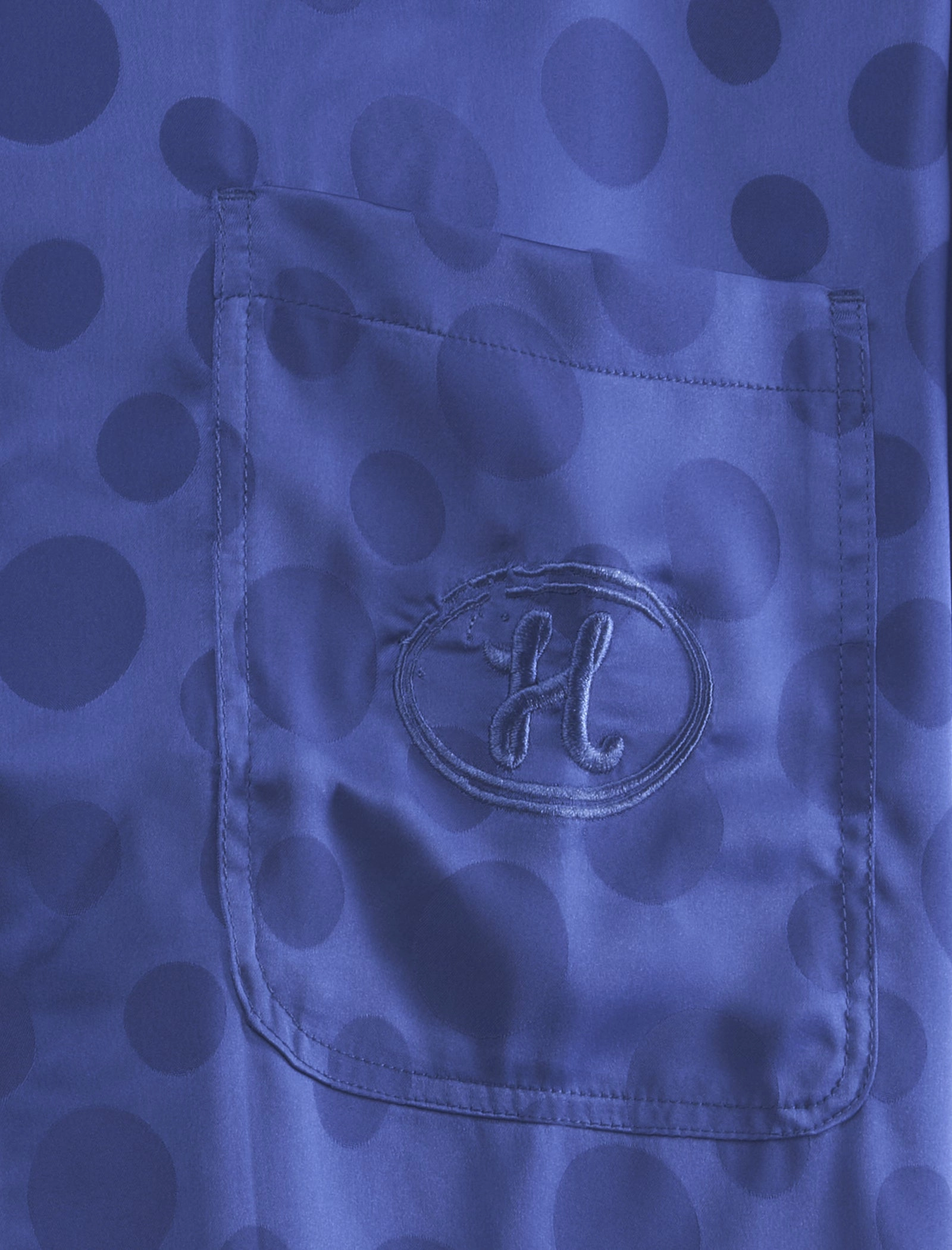 POLKA DOT CAMP SHIRT HypoallergenicConstruction Hydrophobic Threadwork