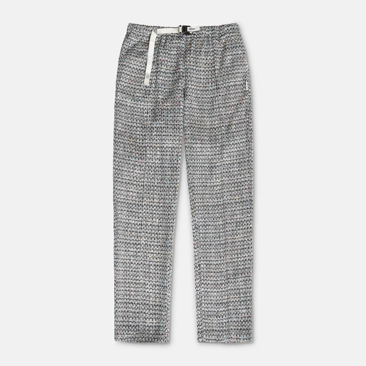 ABC. TWEED SUIT PANTS - BLACK Universal Clasp Mechanism