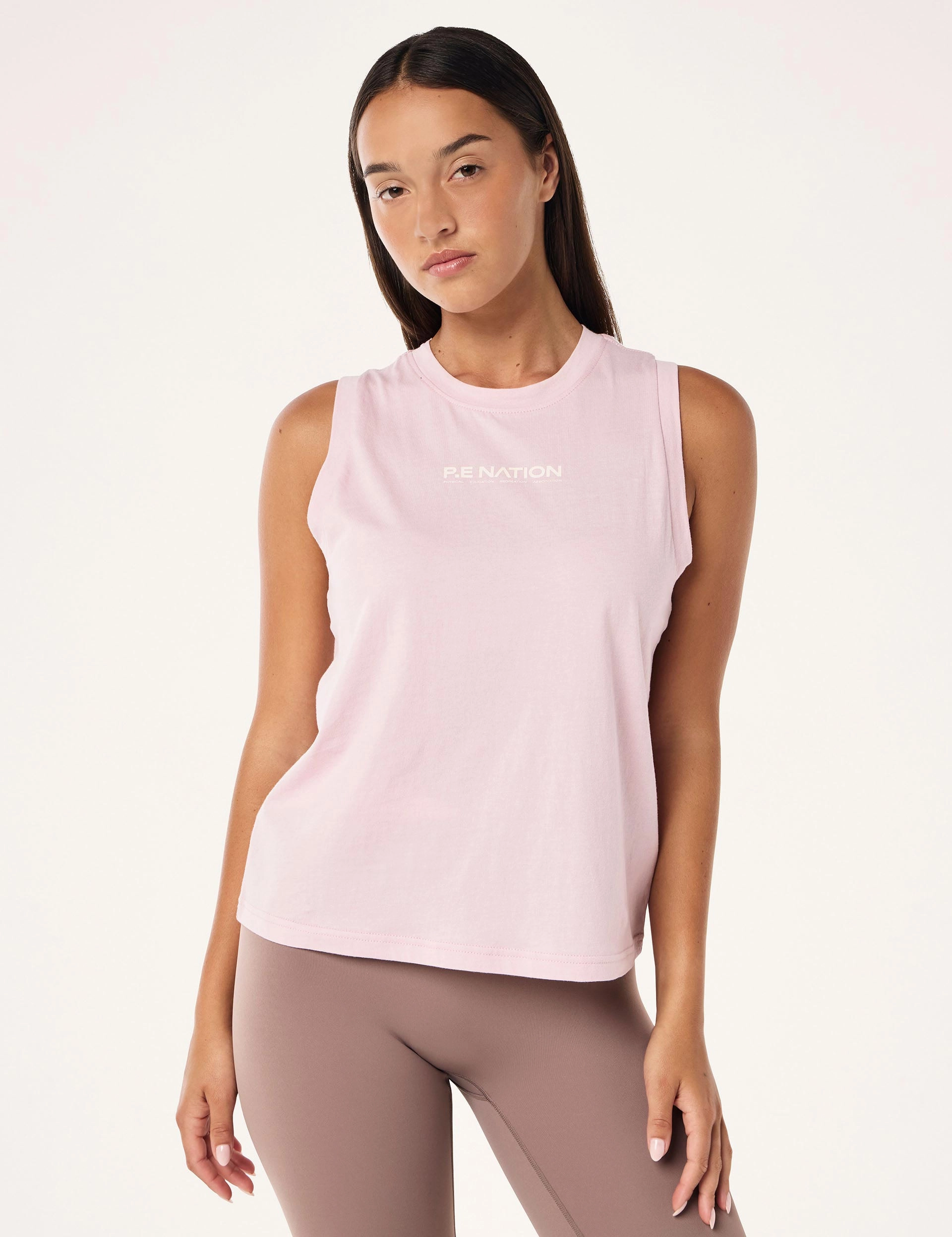 corrosion - resistance test passed Reflective Safety Accents Shuffle Tank - Chalk Pink