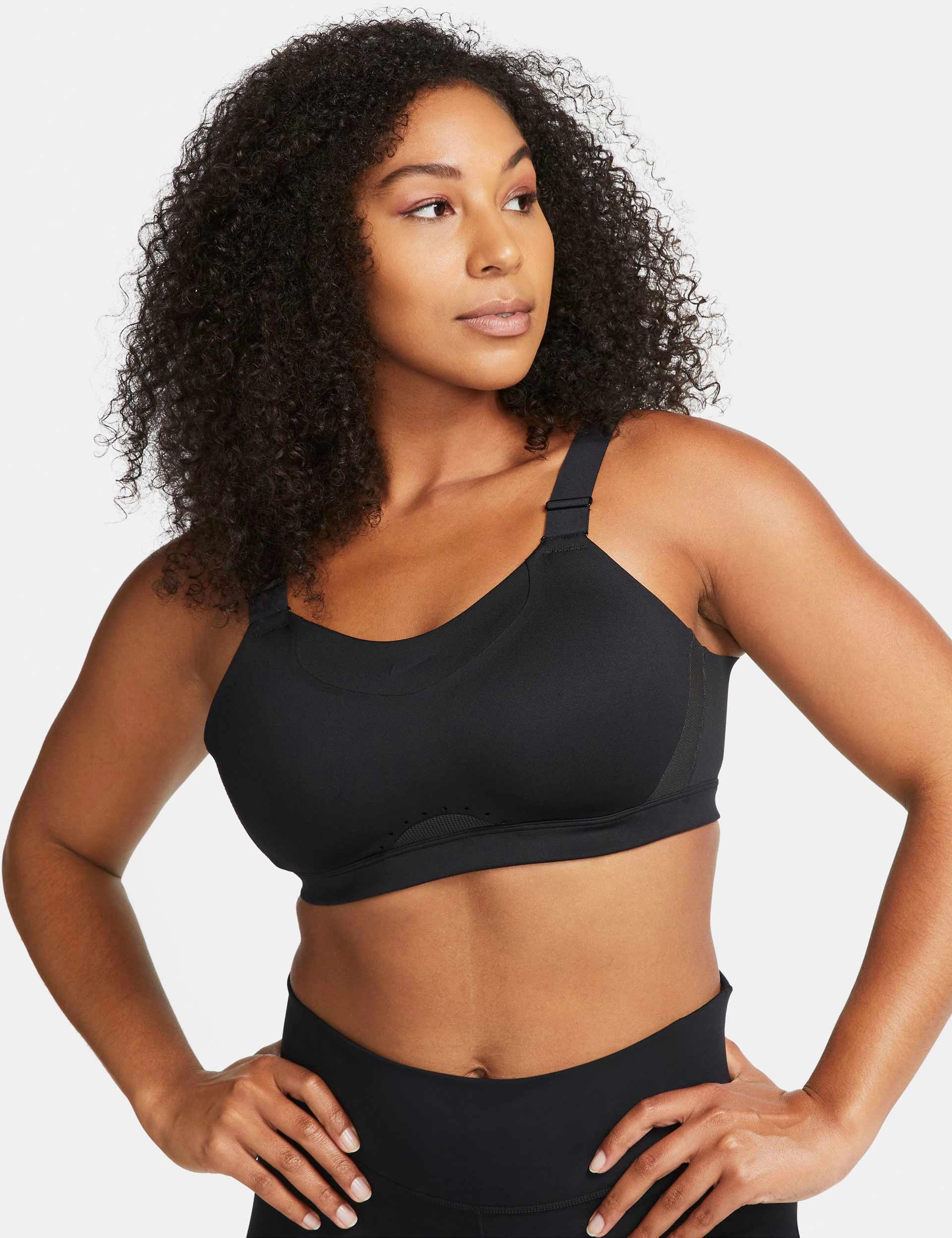 Dri-FIT Alpha Bra - Black/Dark Smoke Grey Simple workout outfit