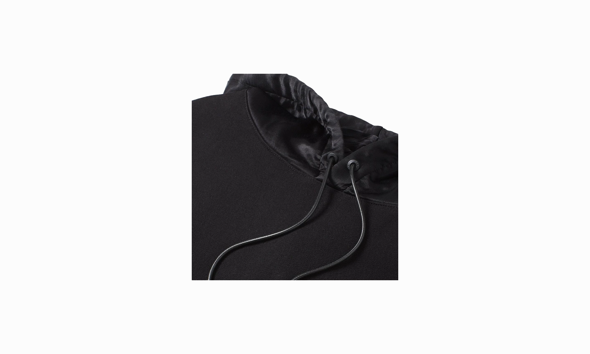 Silk Hoodie "black"