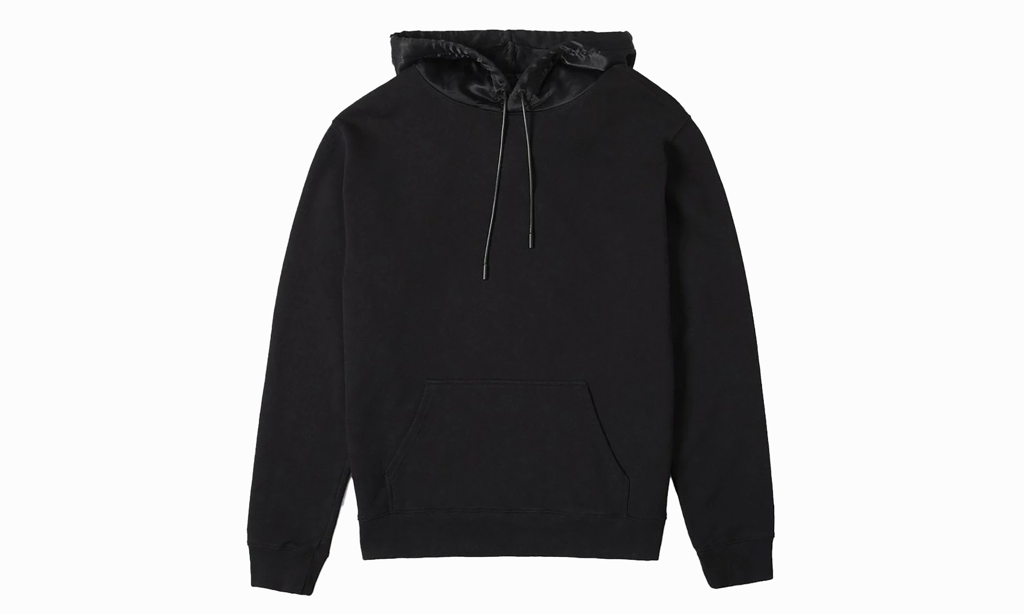 Silk Hoodie "black"