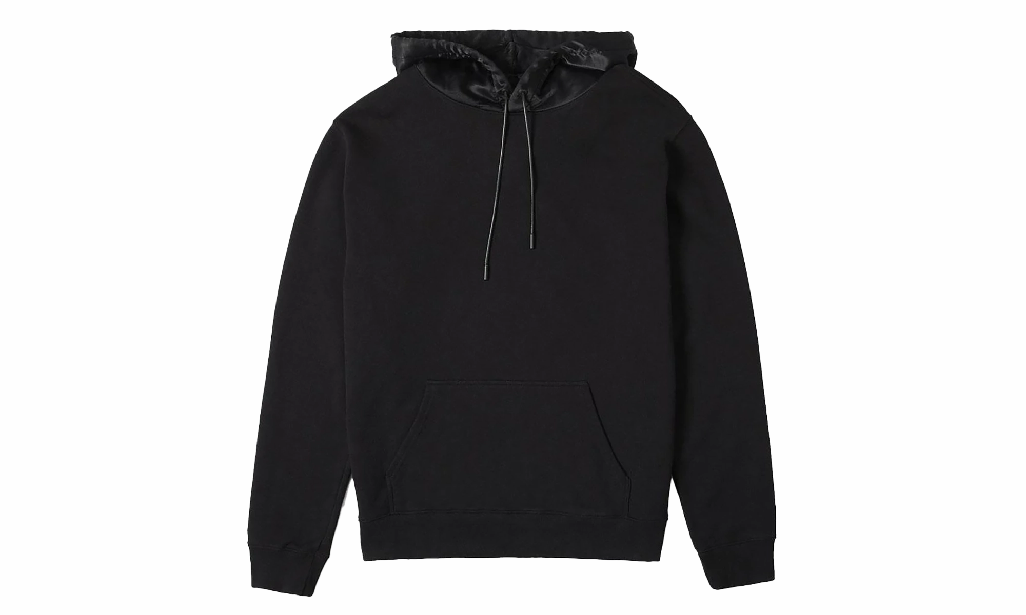 Silk Hoodie "black"