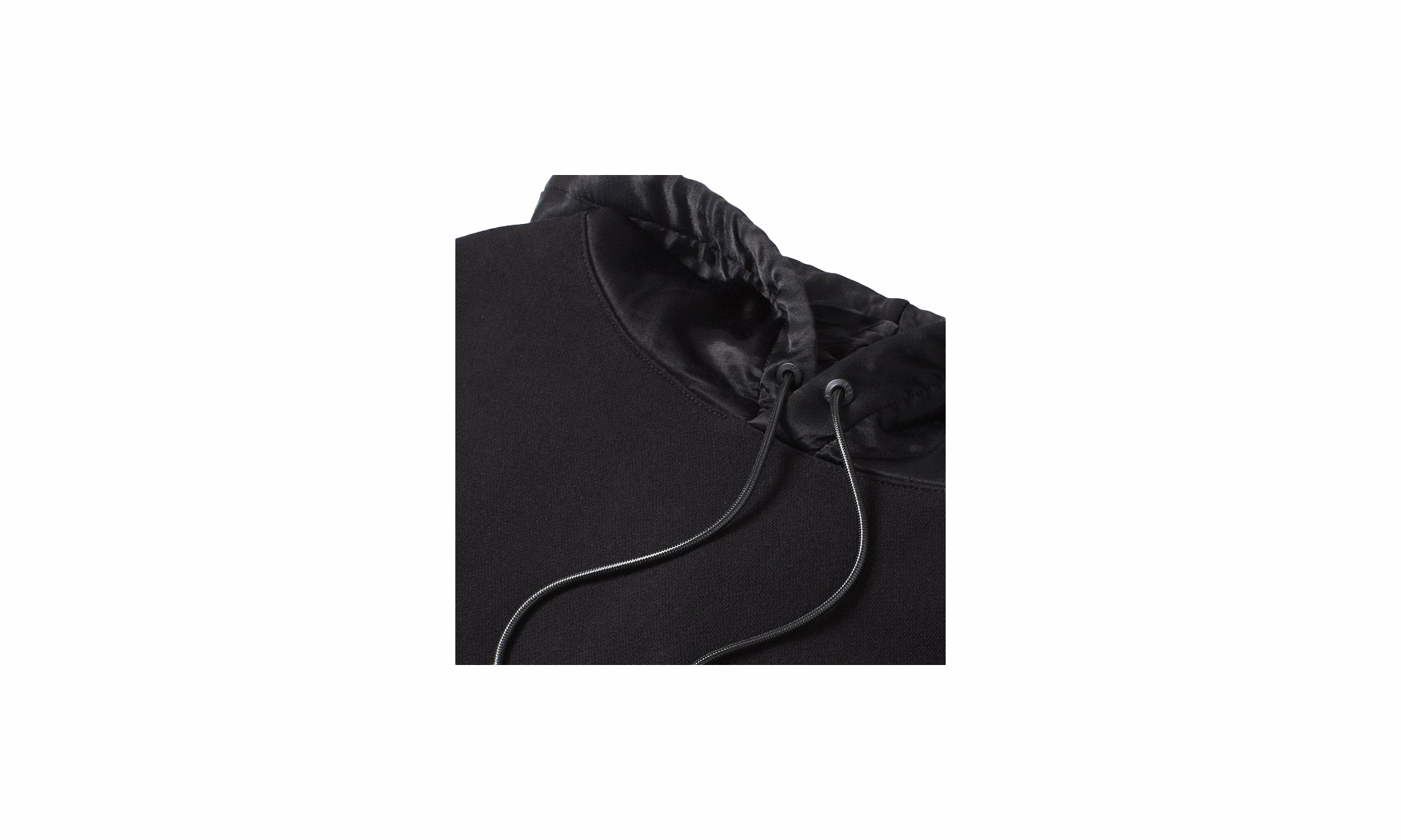 Silk Hoodie "black"