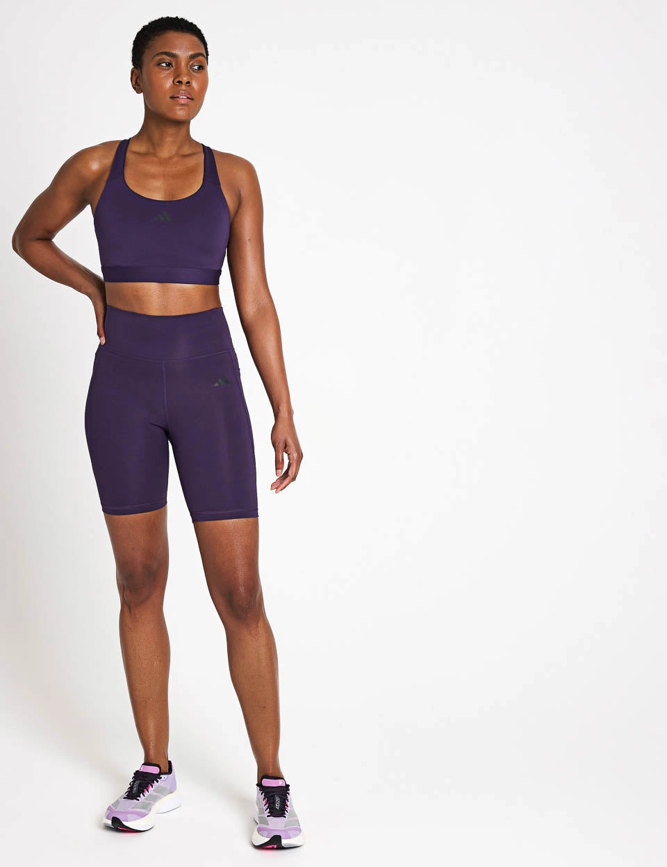 Luxury Stretch stitching TLRDREACT Training High-Support Bra - Aurora Plum