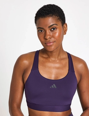 Welded seams TLRDREACT Training High-Support Bra - Aurora Plum