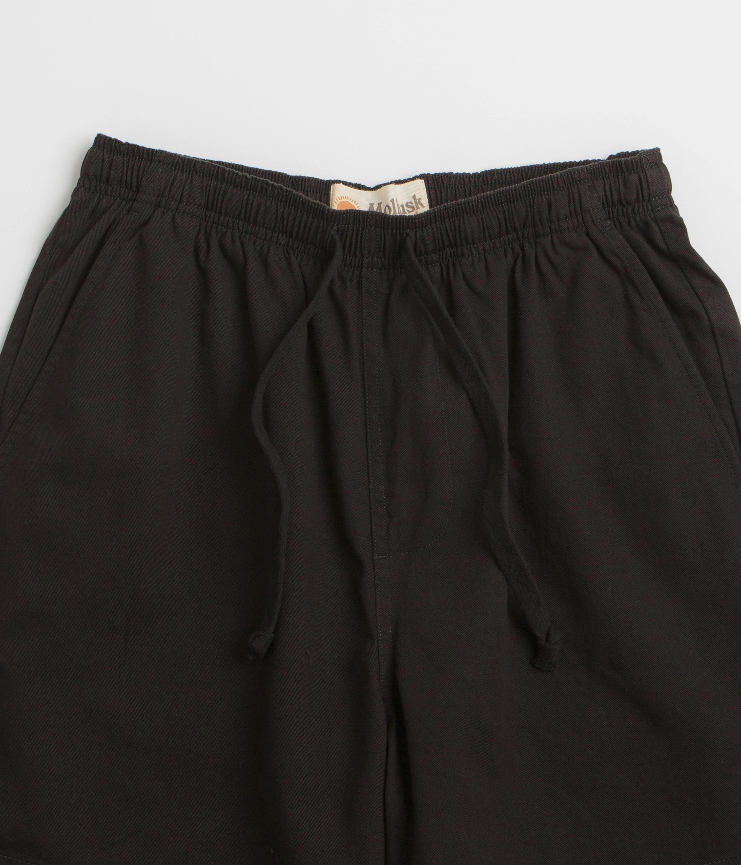 Mollusk Summer Shorts - Black warm weather Flexible Fabric