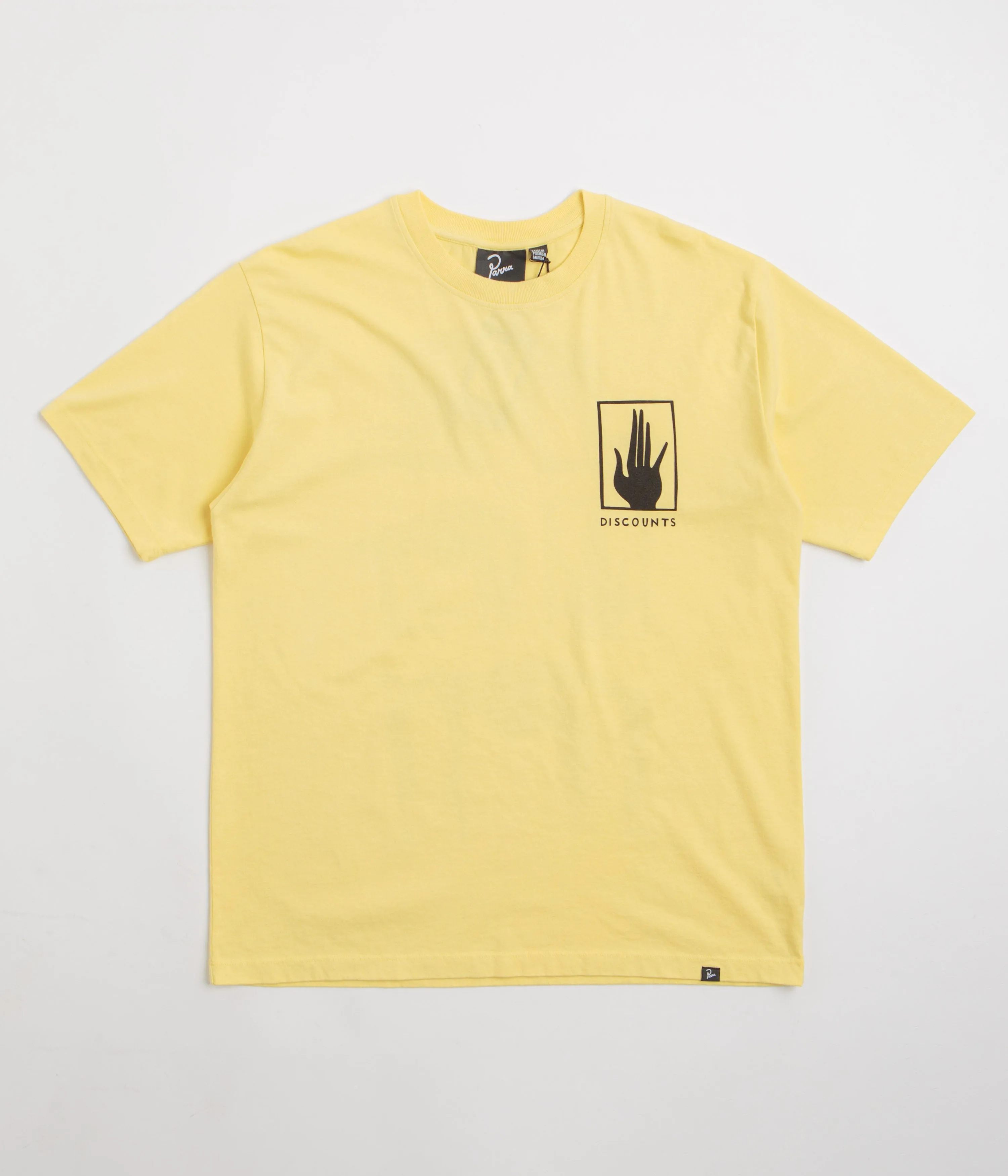 graphic hem graduation by Parra Yoga Discounts T-Shirt - Yellow