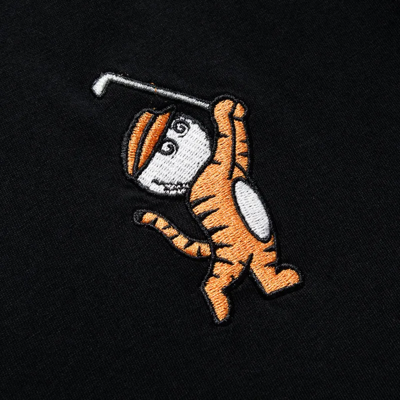 cigarette pants silhouette Malbon Golf Tiger Buckets Tee - Black