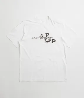 Patch skiing venue Pop Trading Company Catch T-Shirt - White