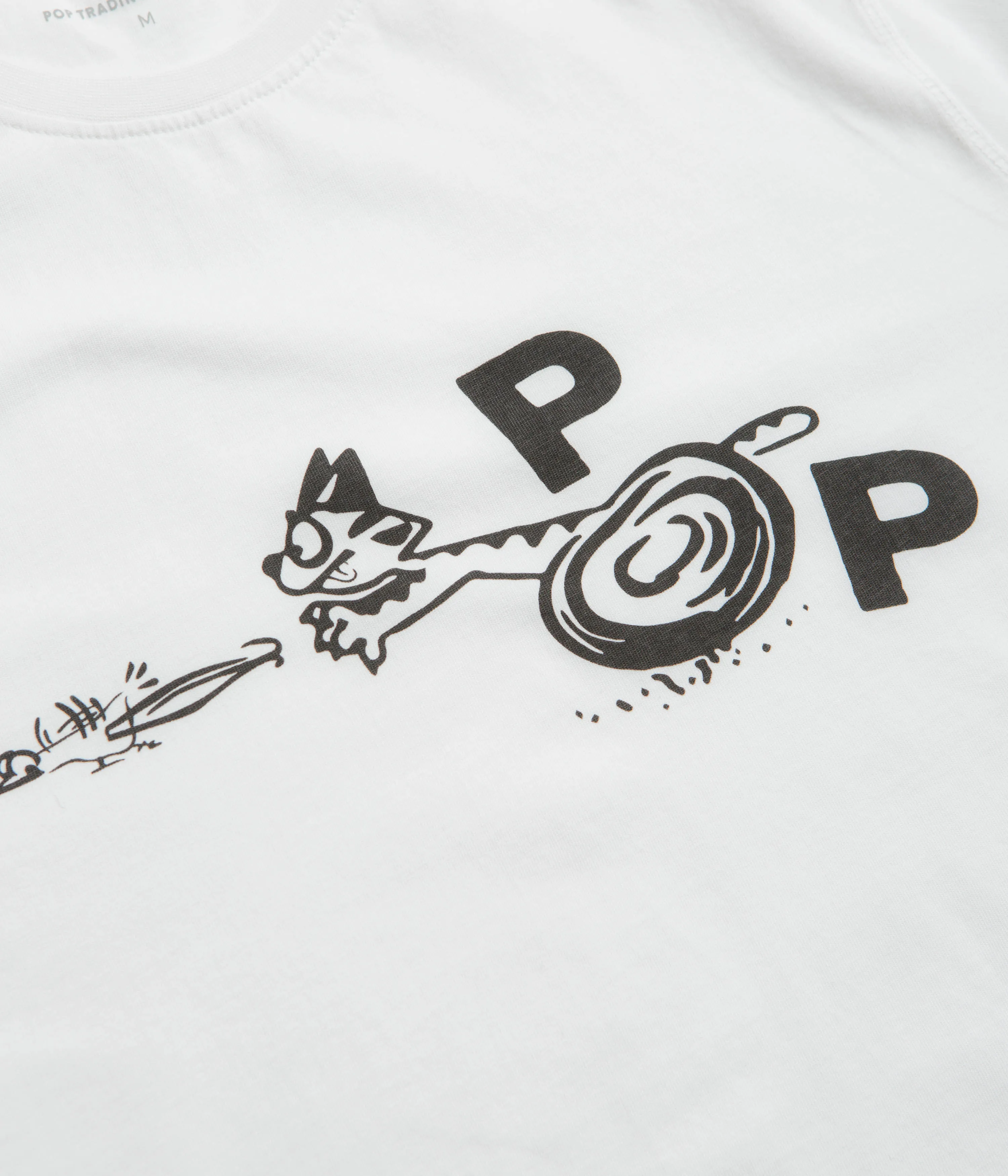 tall size Pop Trading Company Catch T-Shirt - White
