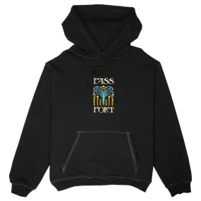 PASS~PORT Roman Candle Hoodie -  Black basketball uniform Seamless Side Construction