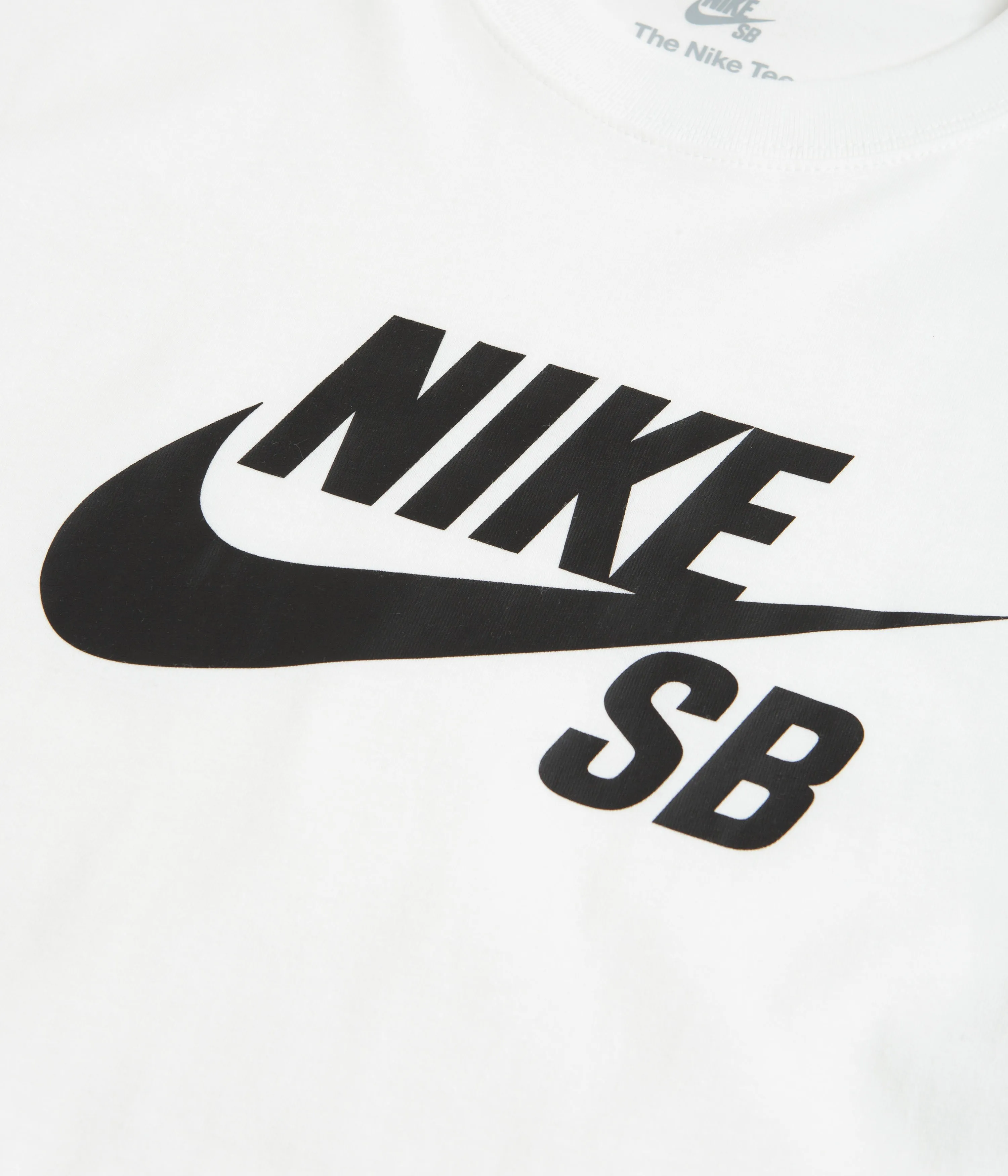Nike SB Large Logo T-Shirt - White / Black Humid climate