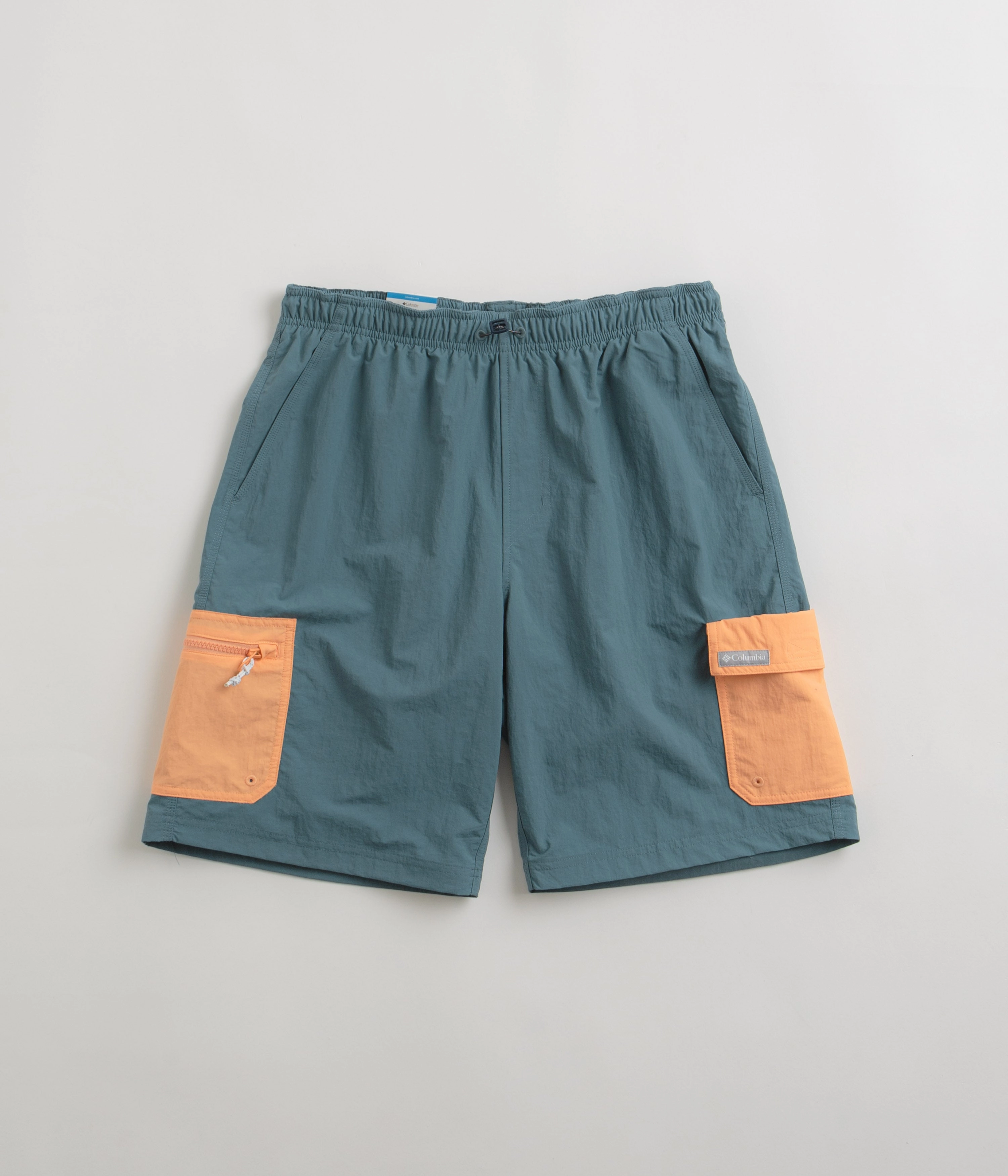 Columbia Summerdry Brief 9" Shorts - Cloudburst / Apricot Fizz QuickReleaseBuckle Minimalist Look