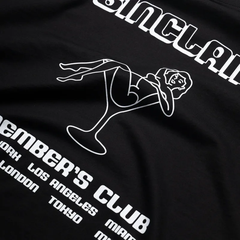 Sinclair Members Club Tour Tee - Black Travel Essential Bohemian