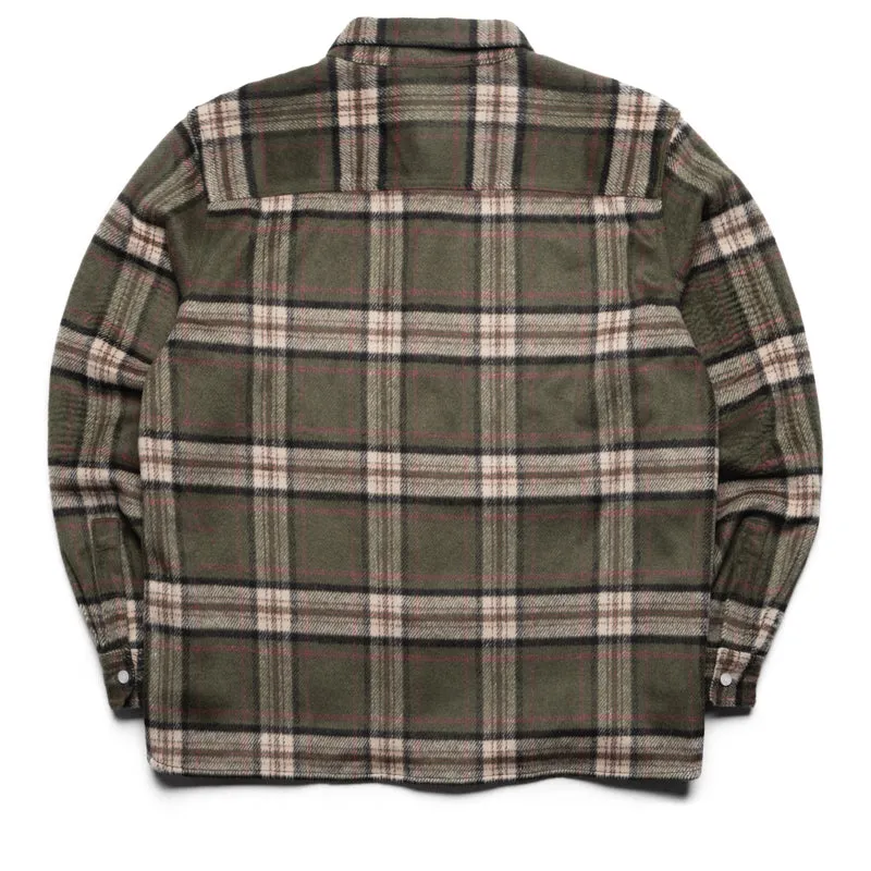 Sinclair Tackle Twill Flannel Shirt - Olive Moisture Wicking Layer