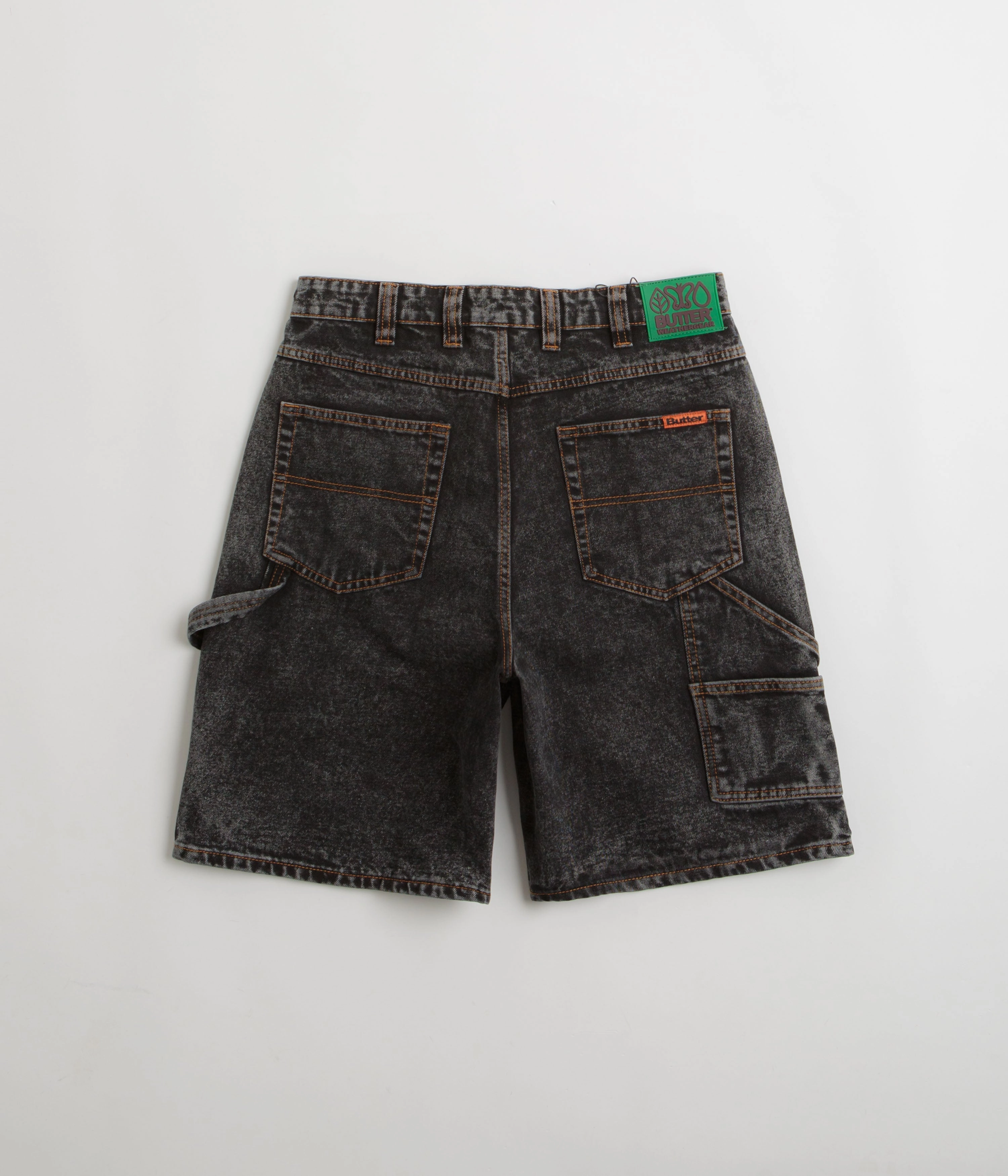 Travel Light Comfortable Style Butter Goods Weathergear Denim Shorts - Gunmetal