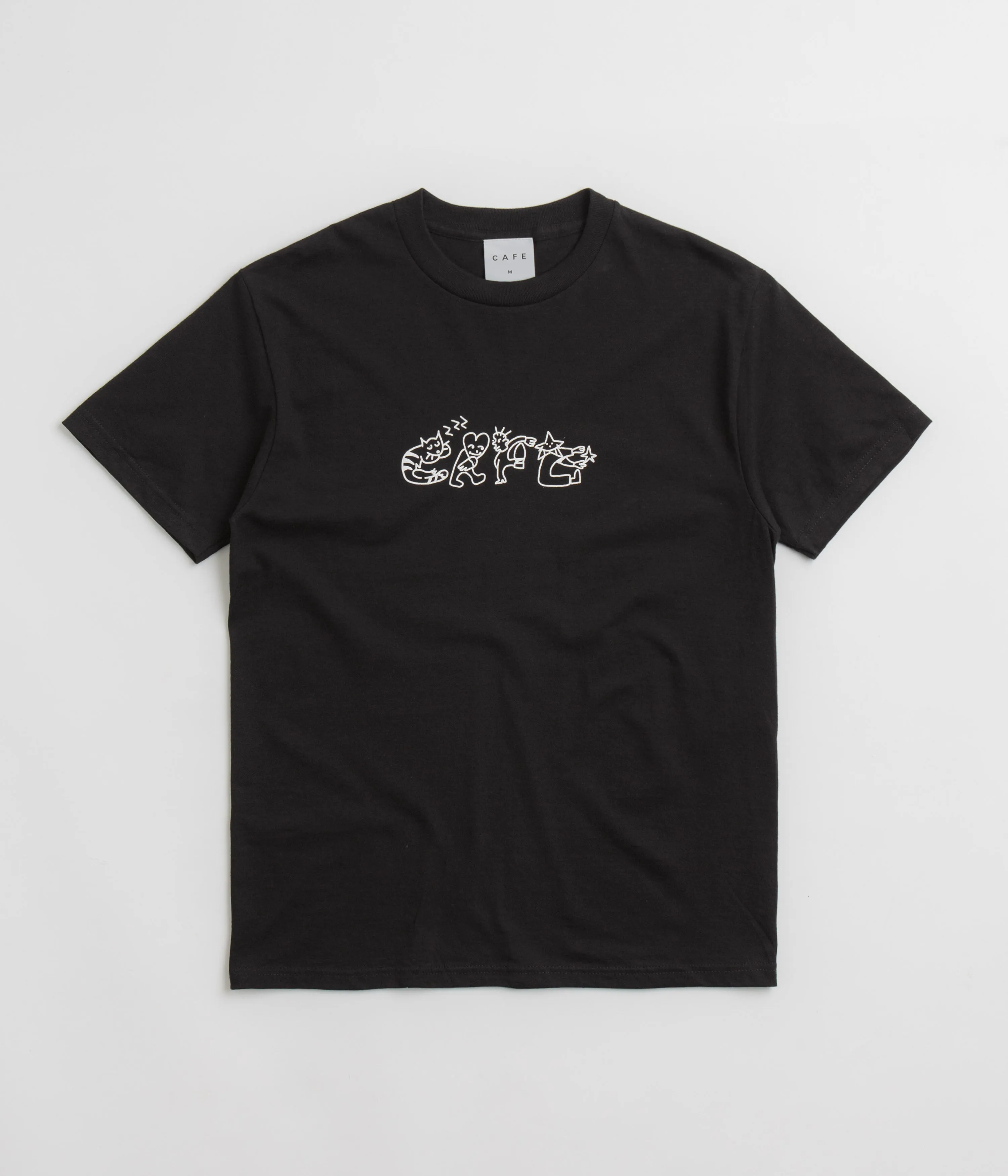 campervan event Skateboard Cafe Buddy T-Shirt - Black