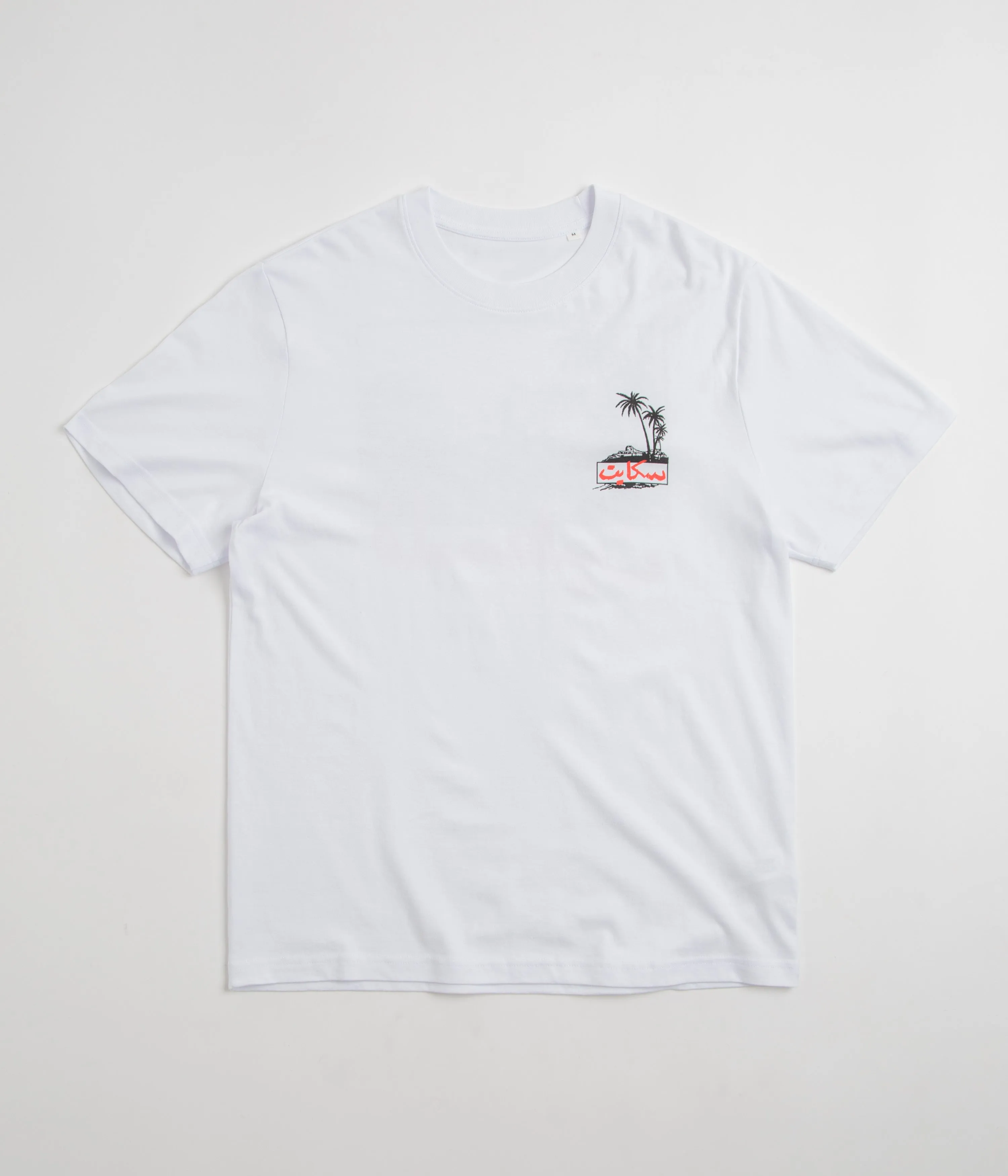 wide legs SkatePal Palms T-Shirt - White