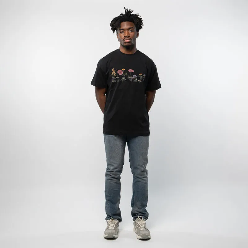 Flaneur Botanical Tee - Black off-peak season helicopter event