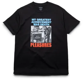 Pleasures Wolfie Tee - Black blended fabric Retro Style