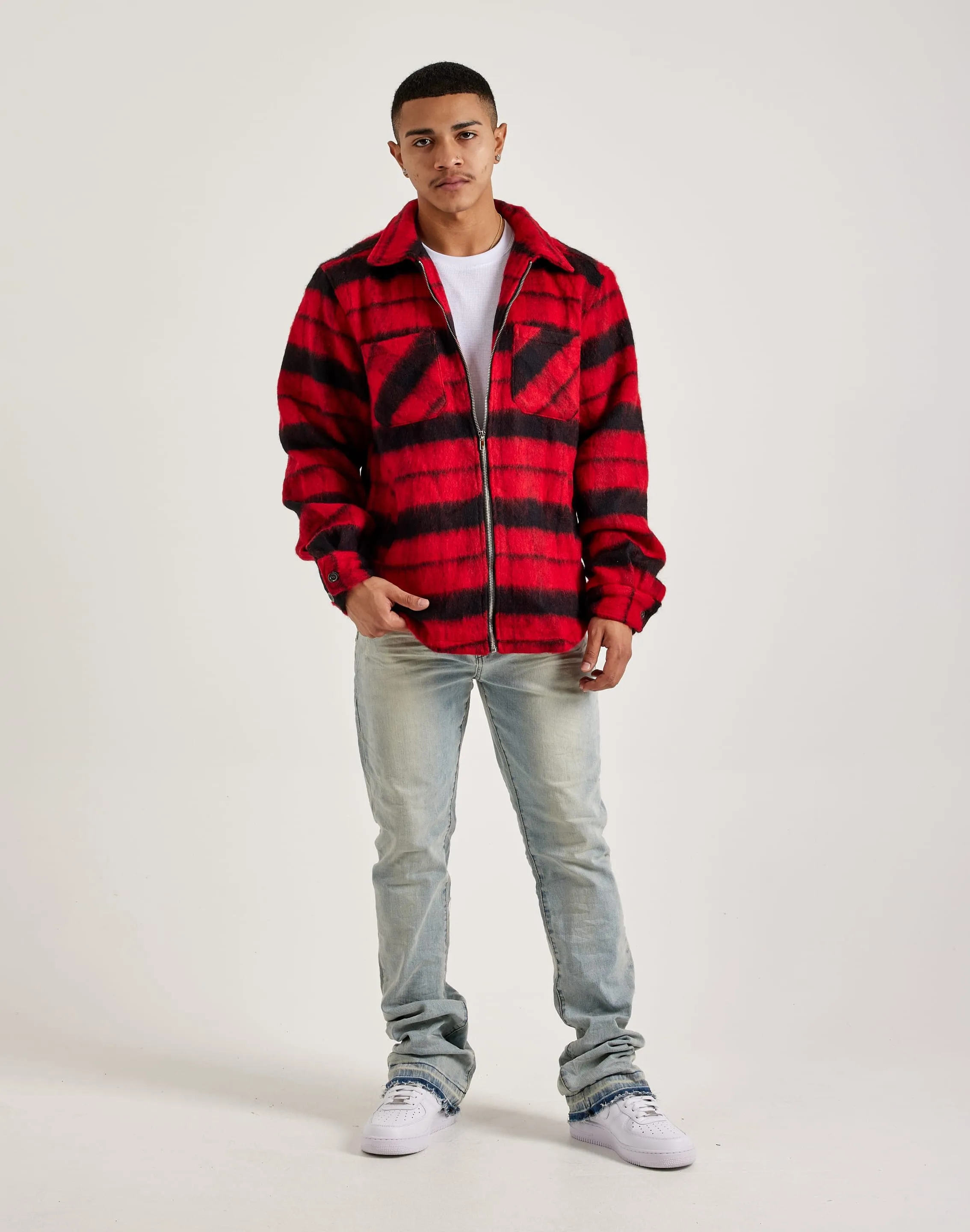 EPTM Mohair Zip-Up Flannel OdorResistant Fabric