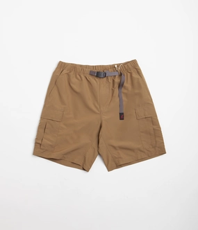 Gramicci Shell Cargo Shorts - Tan Plus Size