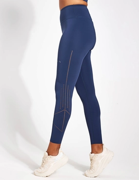 Breathable Weave Saril Legging - Sailor Blue