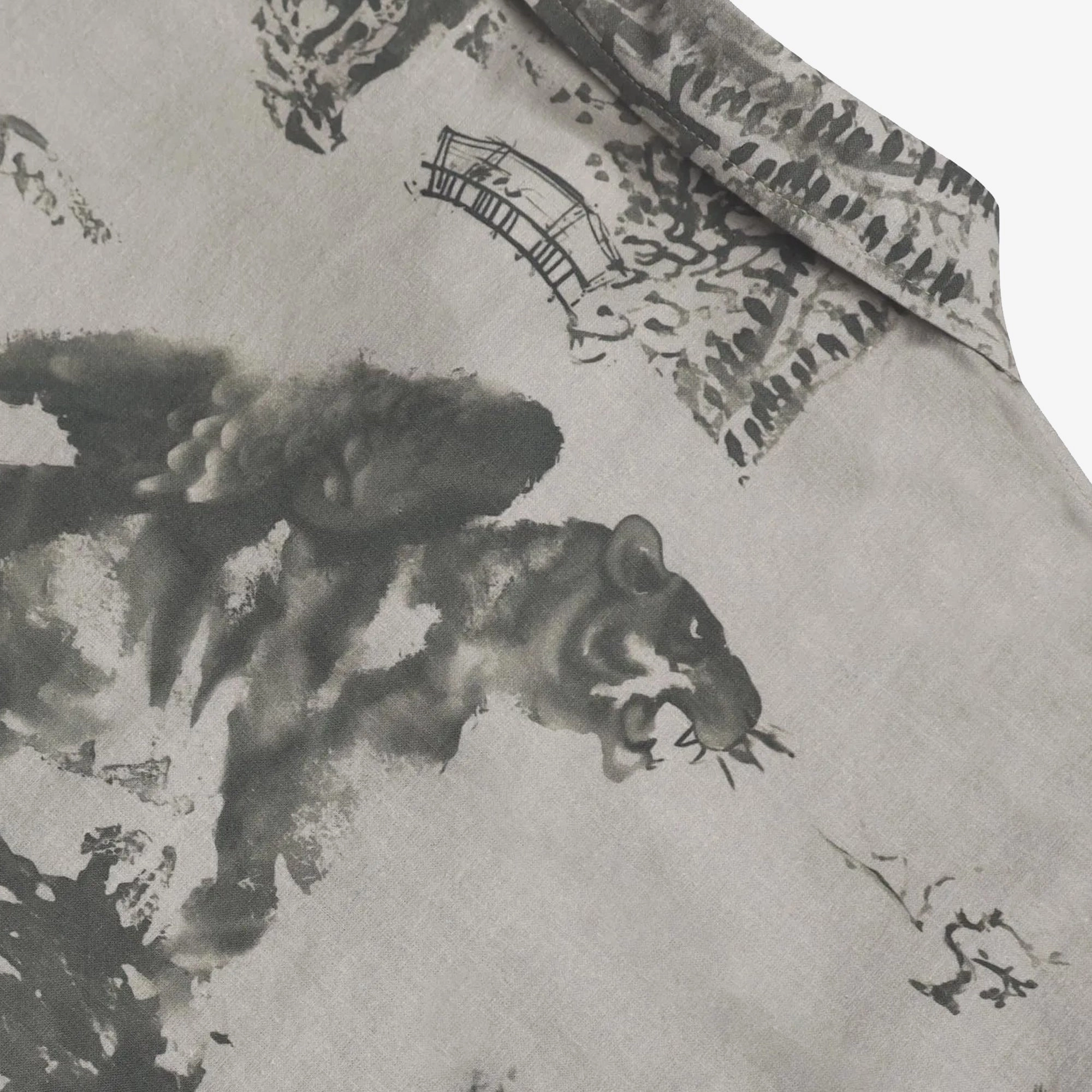 ALMOST GODS | THE TERRAIN SHIRT  { GREEN ReinforcedHem Layered Hem Details