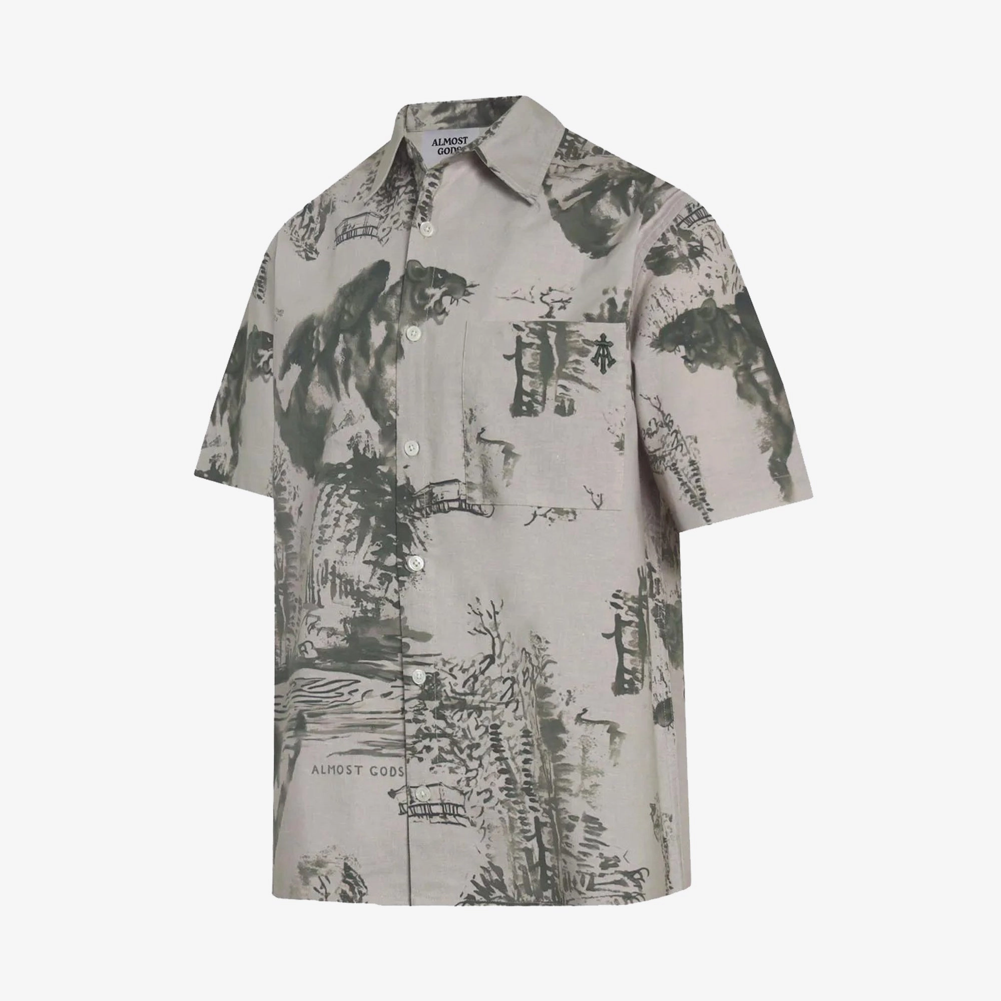 FadeResistantColors StainlessZippers ALMOST GODS | THE TERRAIN SHIRT  { GREEN