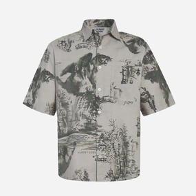 ALMOST GODS | THE TERRAIN SHIRT  { GREEN DoubleLayeredEdging