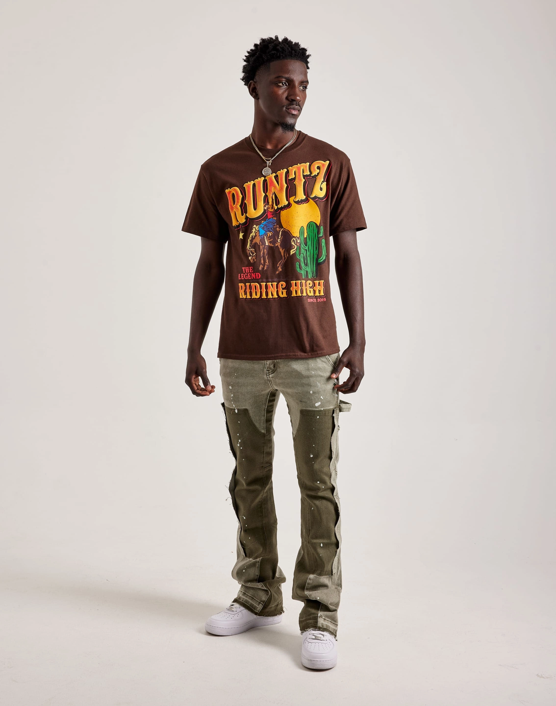 Pure Linen Blend NonSlipGrip Runtz Riding High Tee