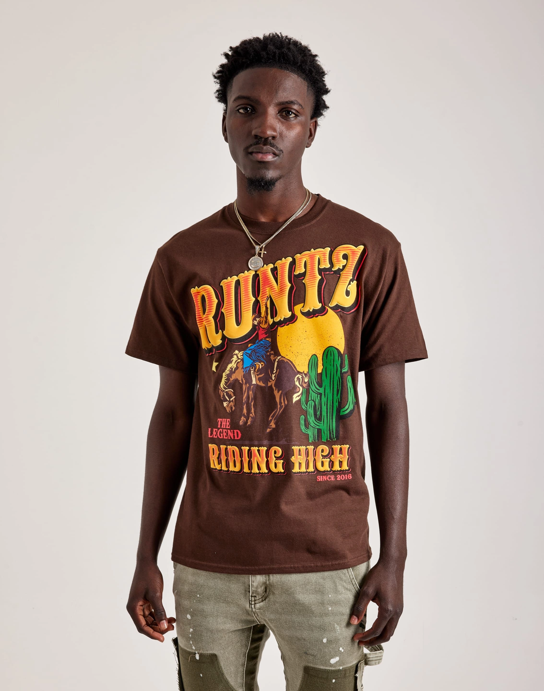 Runtz Riding High Tee QuickAccessPockets Moon Cool