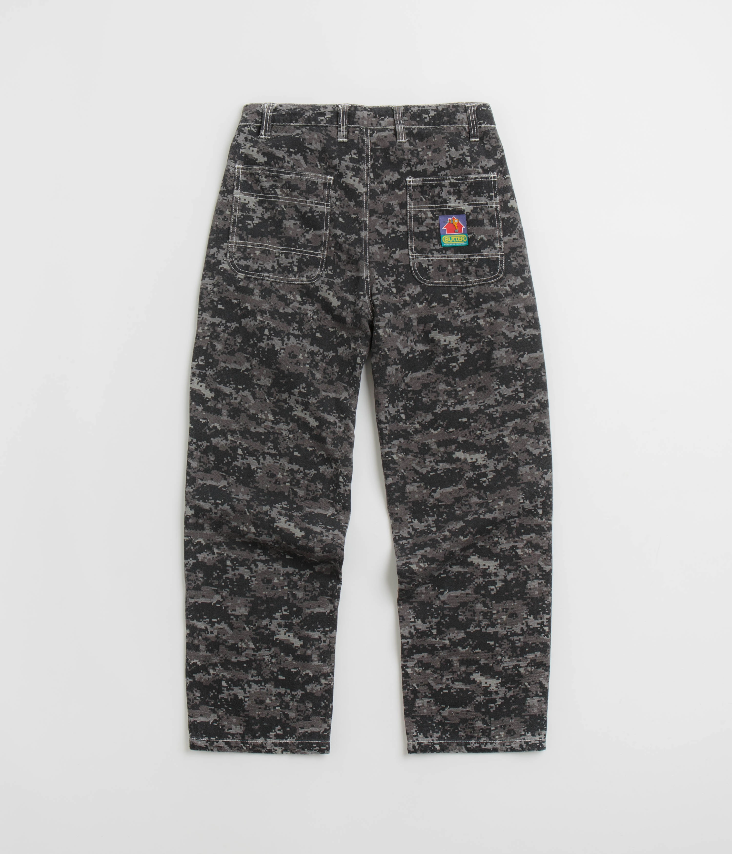 Butter Goods Work Pants - Dark Digital Camo DurableConstruction Elastic Cuff