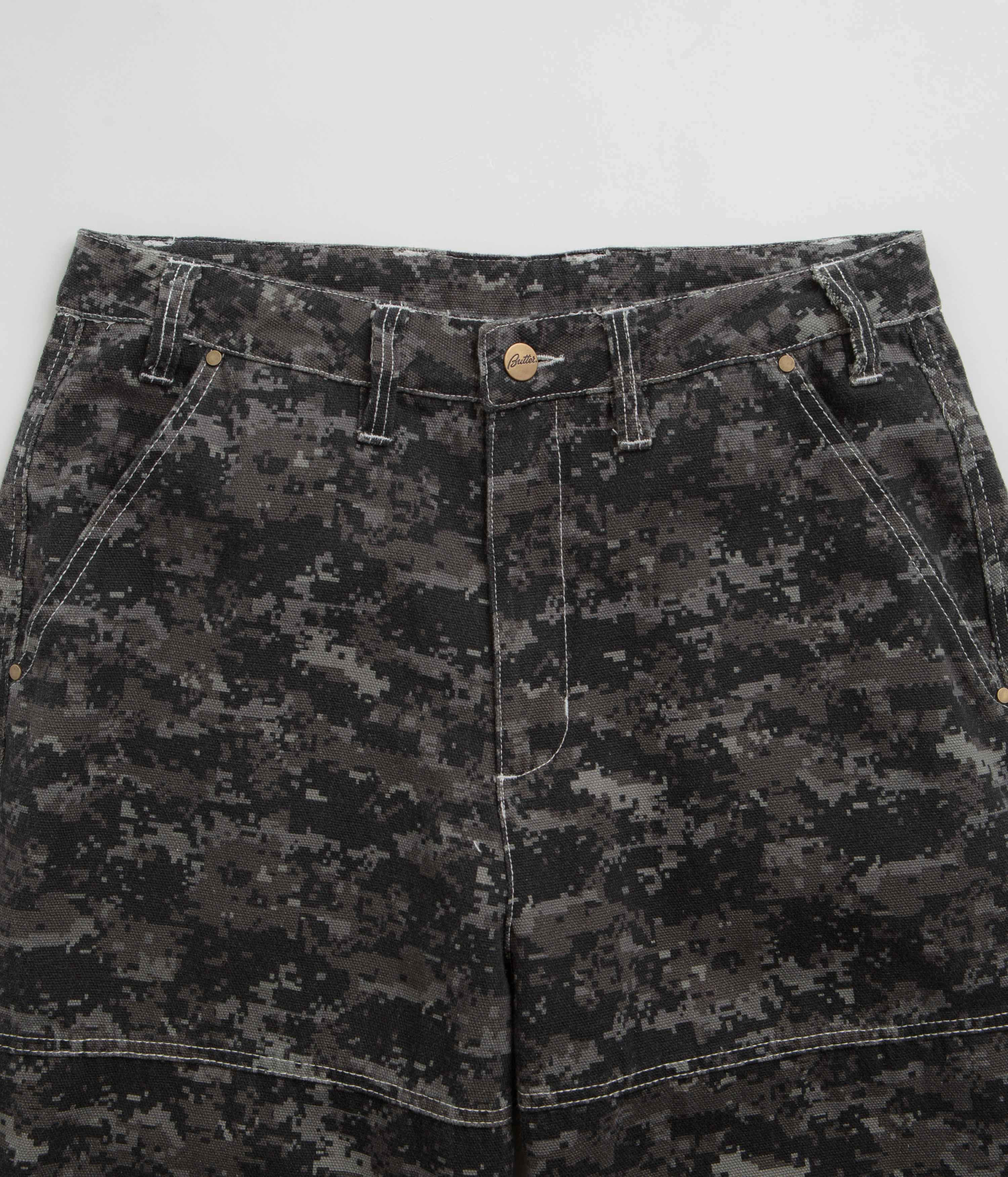Smooth Fit Lining Flexible Use Butter Goods Work Pants - Dark Digital Camo