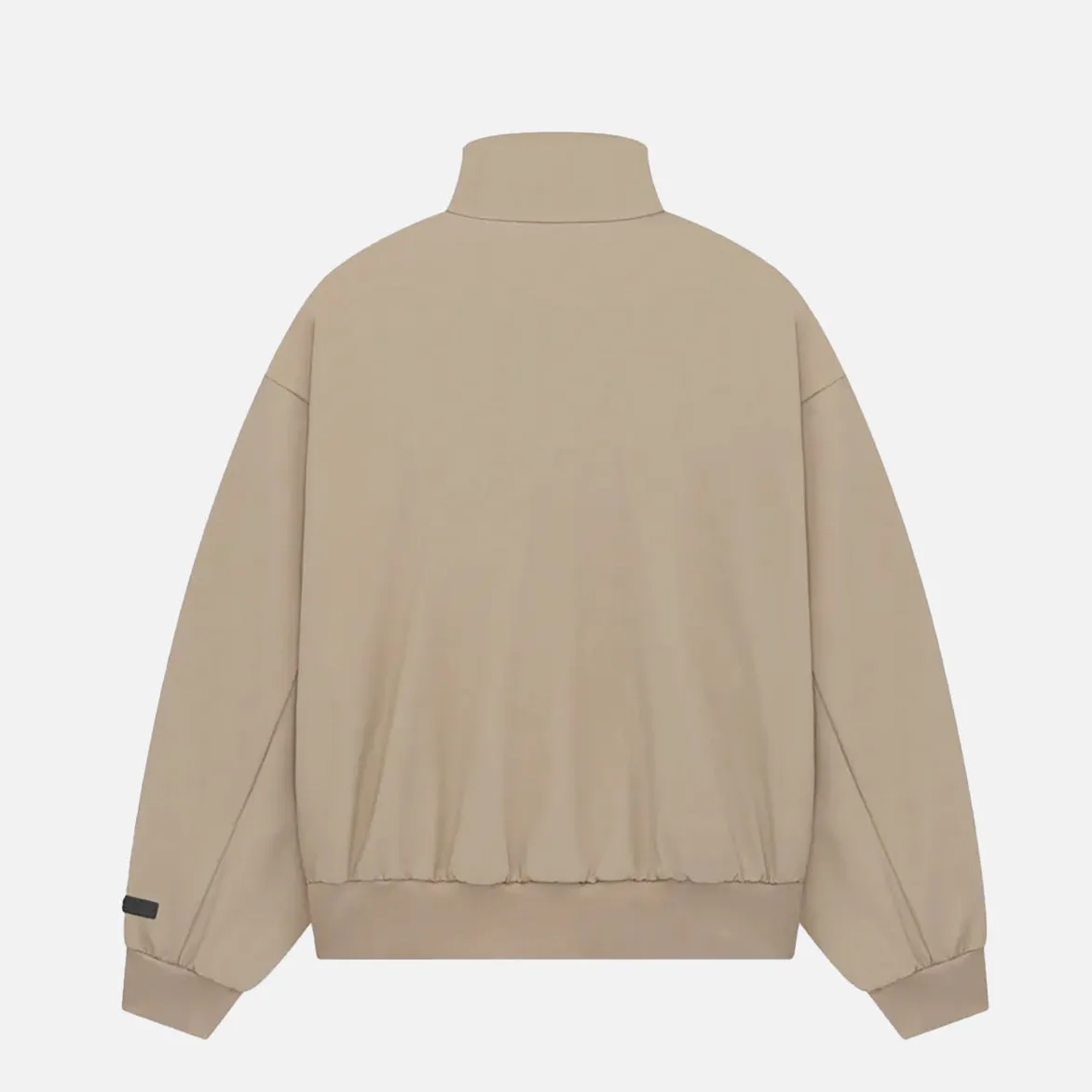 RecycledPolyester NonRestrictive Cut ESSENTIALS BONDED NYLON BOMBER JACKET - DESERT SAND
