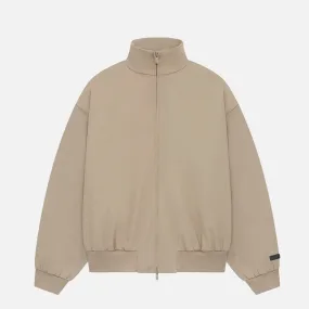 Shine Fit ESSENTIALS BONDED NYLON BOMBER JACKET - DESERT SAND