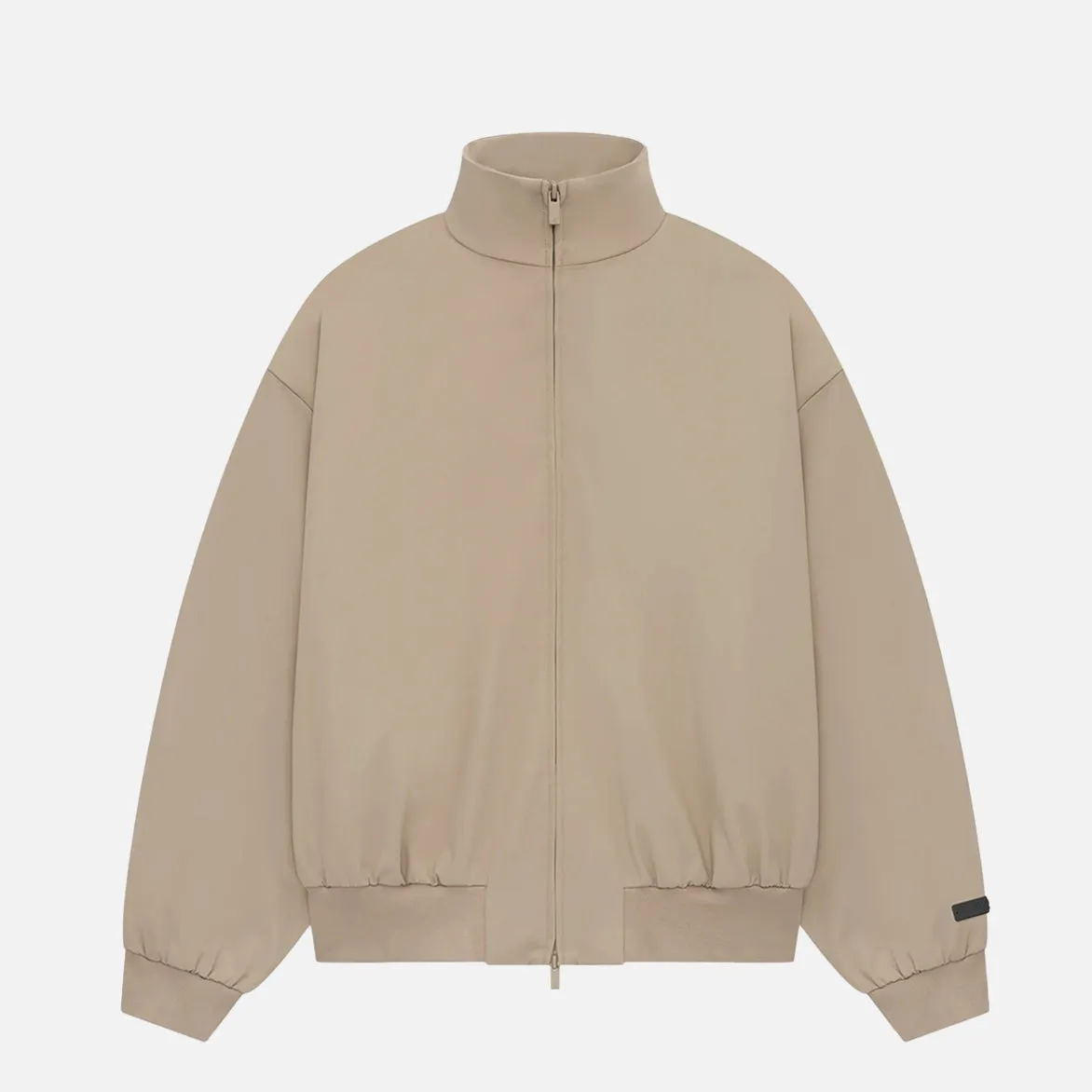 Shine Fit ESSENTIALS BONDED NYLON BOMBER JACKET - DESERT SAND