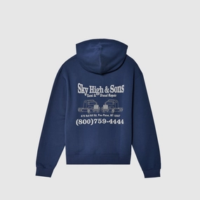 SKY HIGH AND SONS ZIP-UP KNIT HOODIE