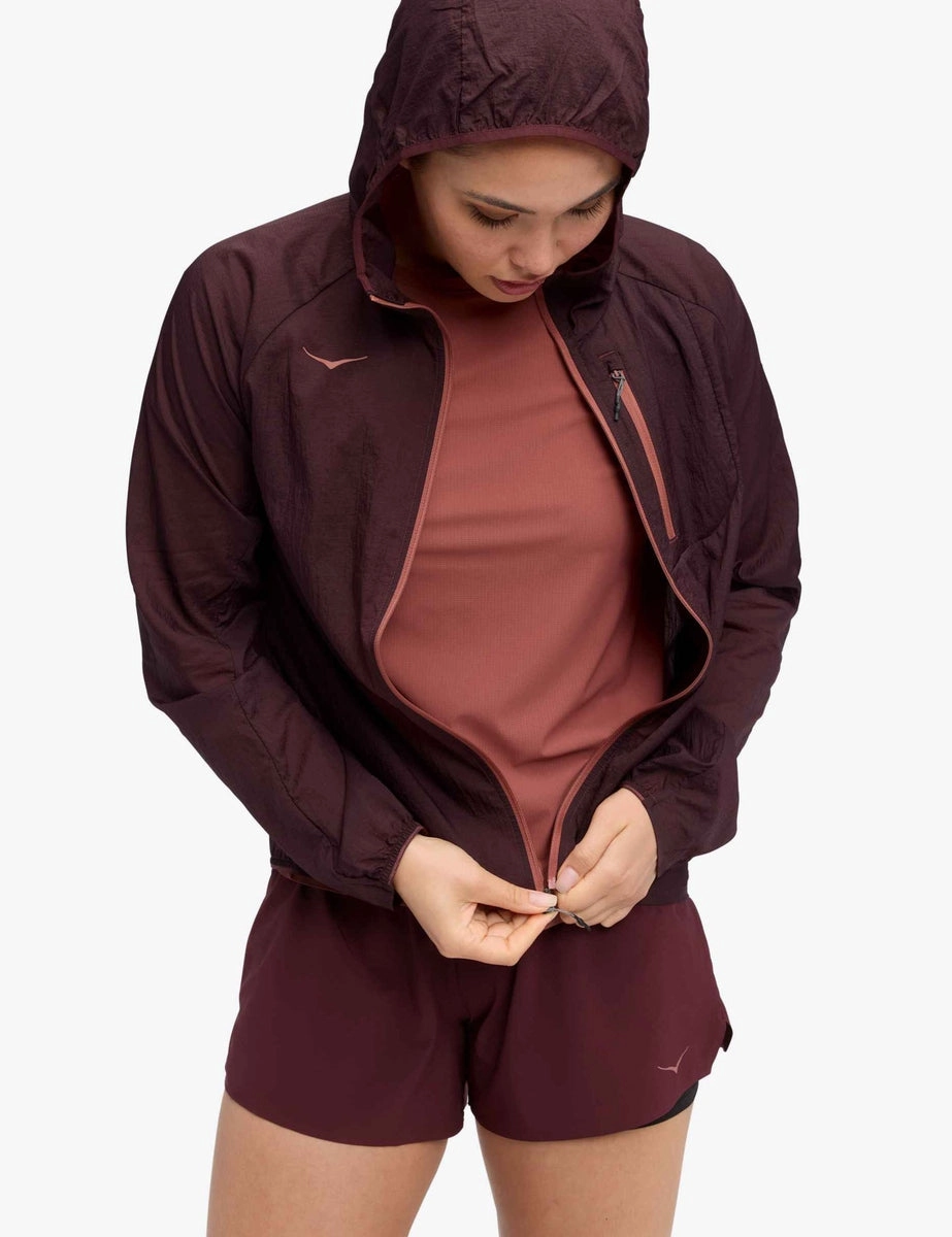 Skyflow Jacket - Black Cherry Fray Resistant Edges Insulated Lining