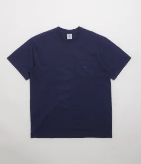 domestic Anti-bacterial Polar Pocket T-Shirt - Dark Blue / Blue