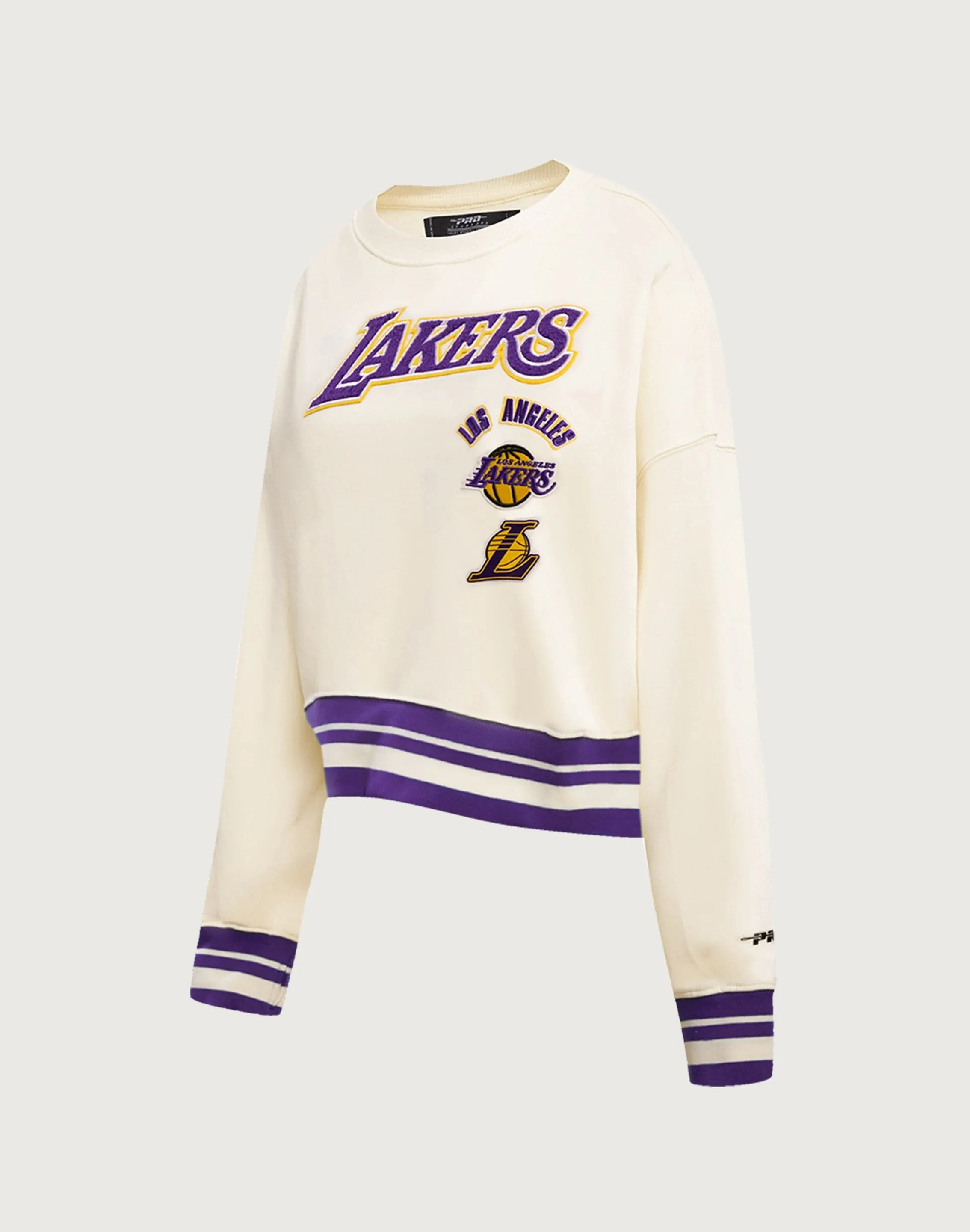 Pro Standard NBA Los Angeles Lakers Retro Classic Crewneck Organic Cotton Certification