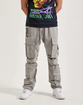 Smoke Rise Utility Nylon Cargo Pants Flexible Fabric Blend