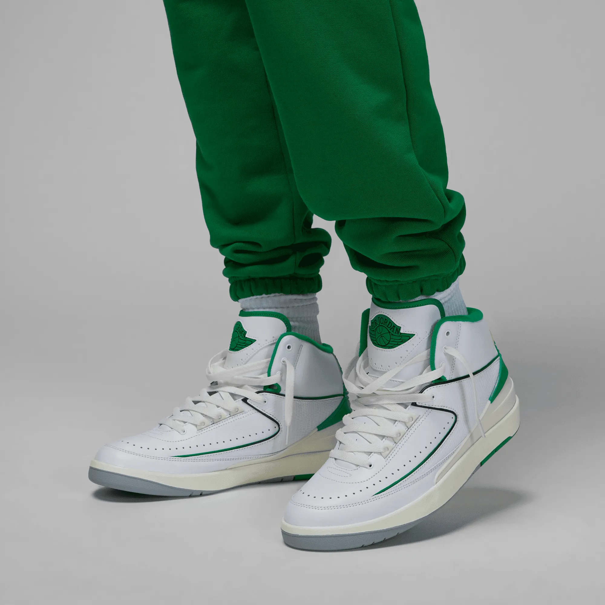 Moon Cool JORDAN WORDMARK MEN`S FLEECE PANTS - GREEN