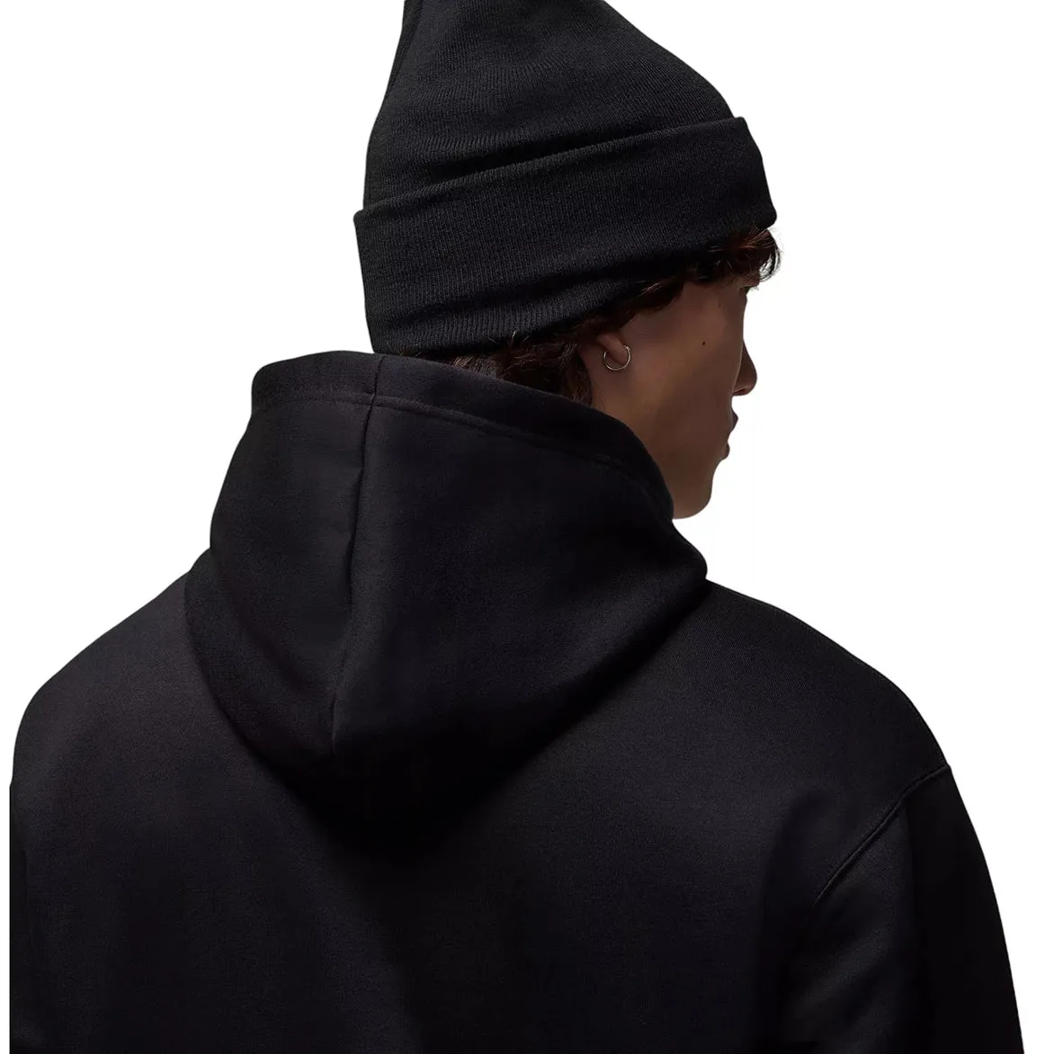 JORDAN JUMPMAN "CHIMNEY" FLEECE HOODIE - BLACK HighDensityWeave Plane Mood