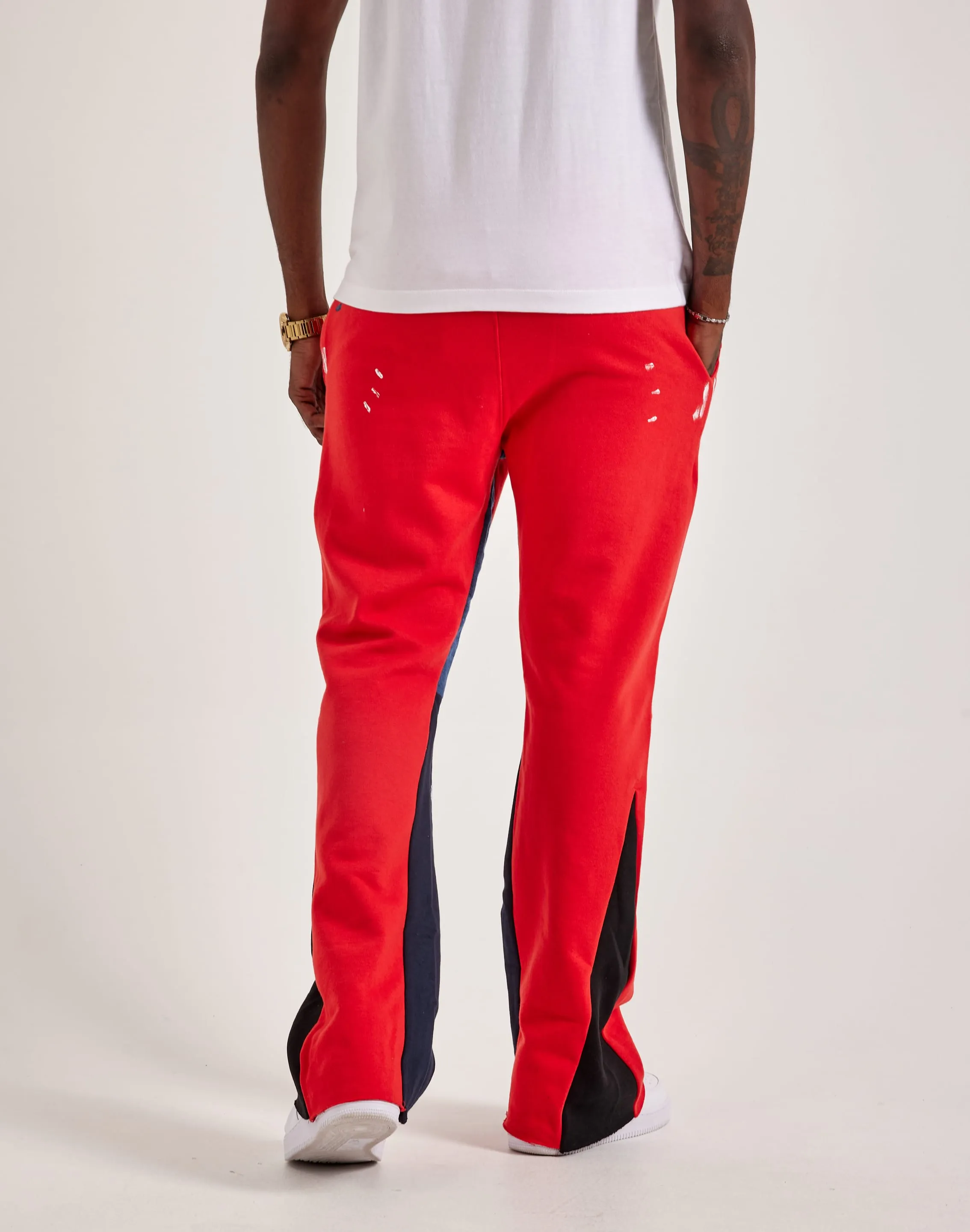 Japan Neat MNML Contrast Bootcut Sweatpants
