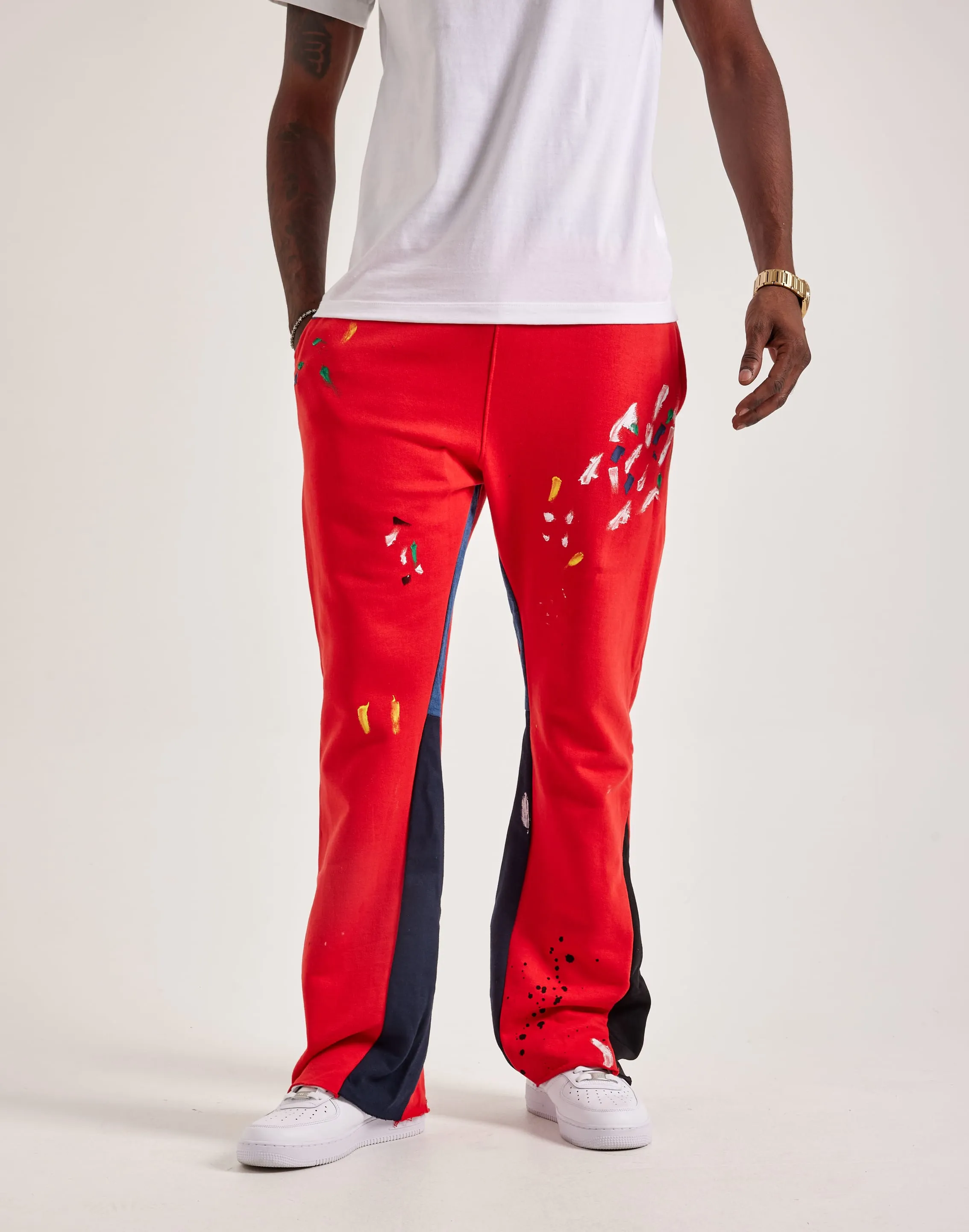 MNML Contrast Bootcut Sweatpants Beach Ease